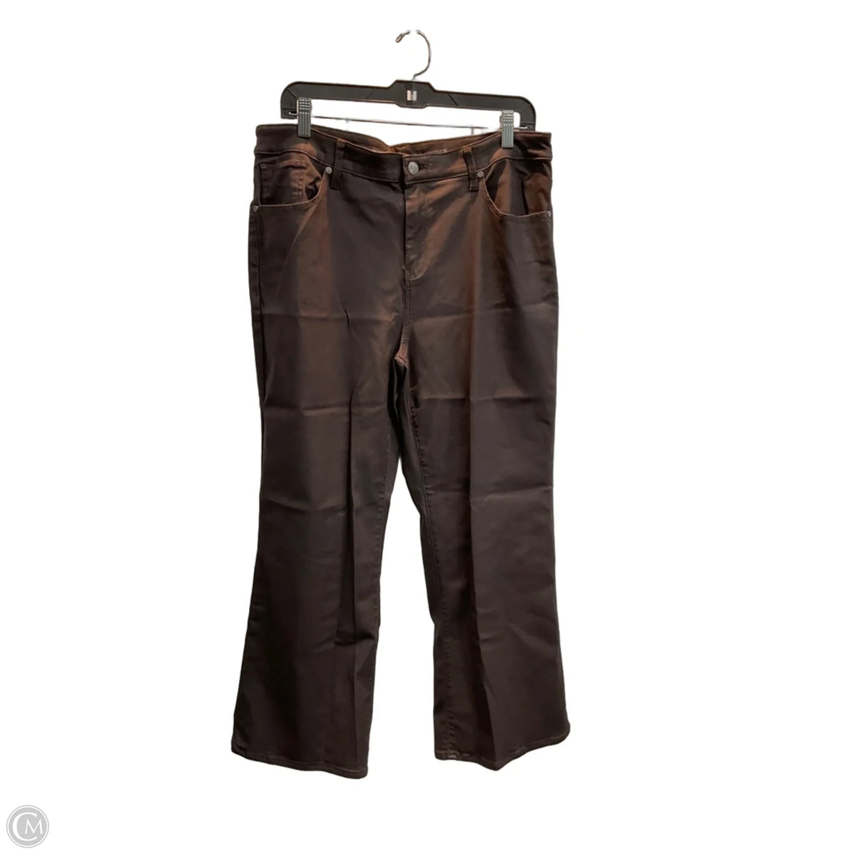 Jeans Cropped By Chicos In Grey, Size: 16