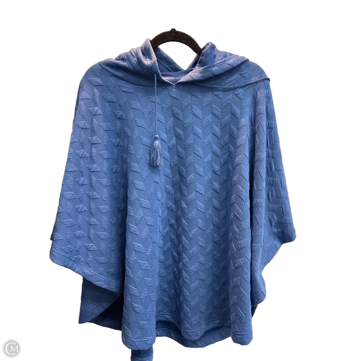 Poncho By Chicos In Blue, Size: Xl