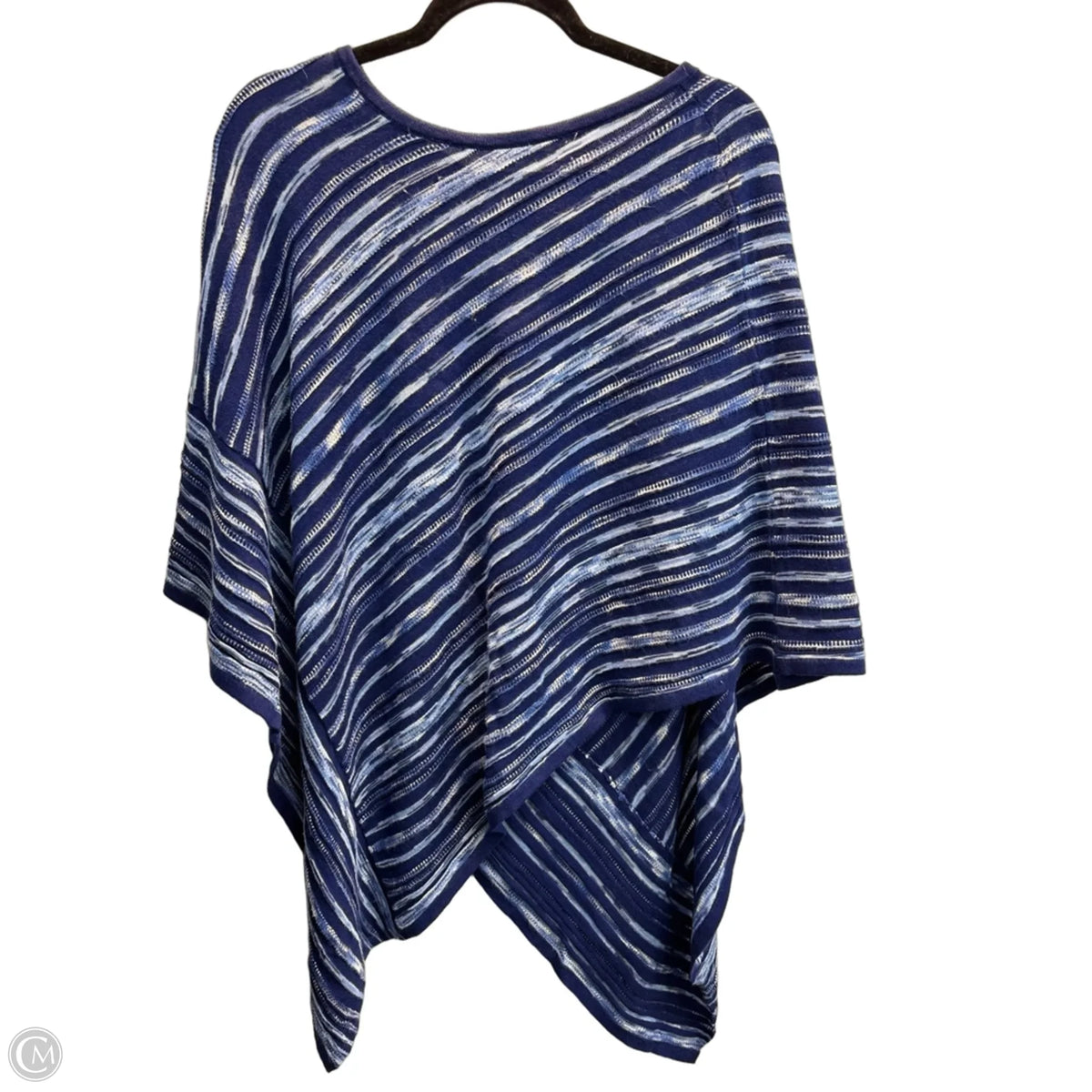 Poncho By Chicos In Blue, Size: Xl