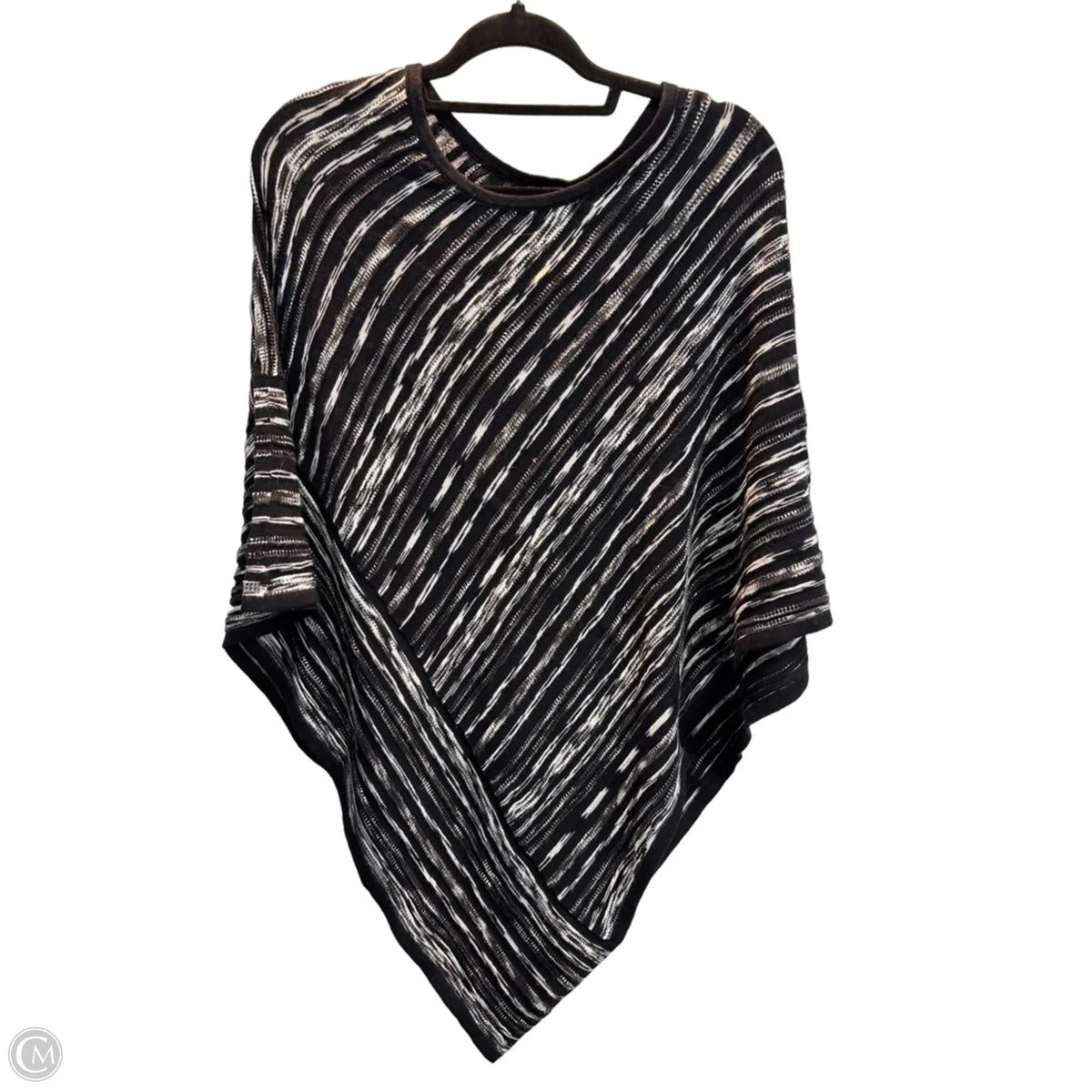 Poncho By Chicos In Black, Size: Xl