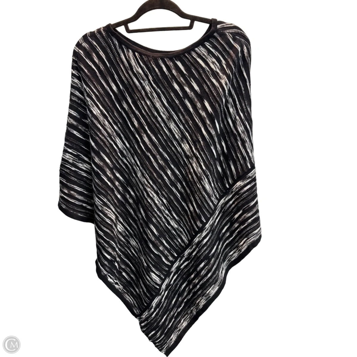 Poncho By Chicos In Black, Size: Xl