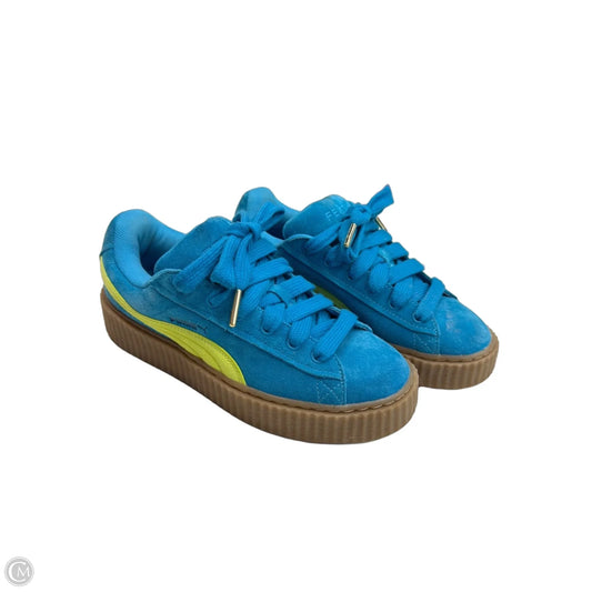 Shoes Sneakers By Puma In Blue, Size: 9