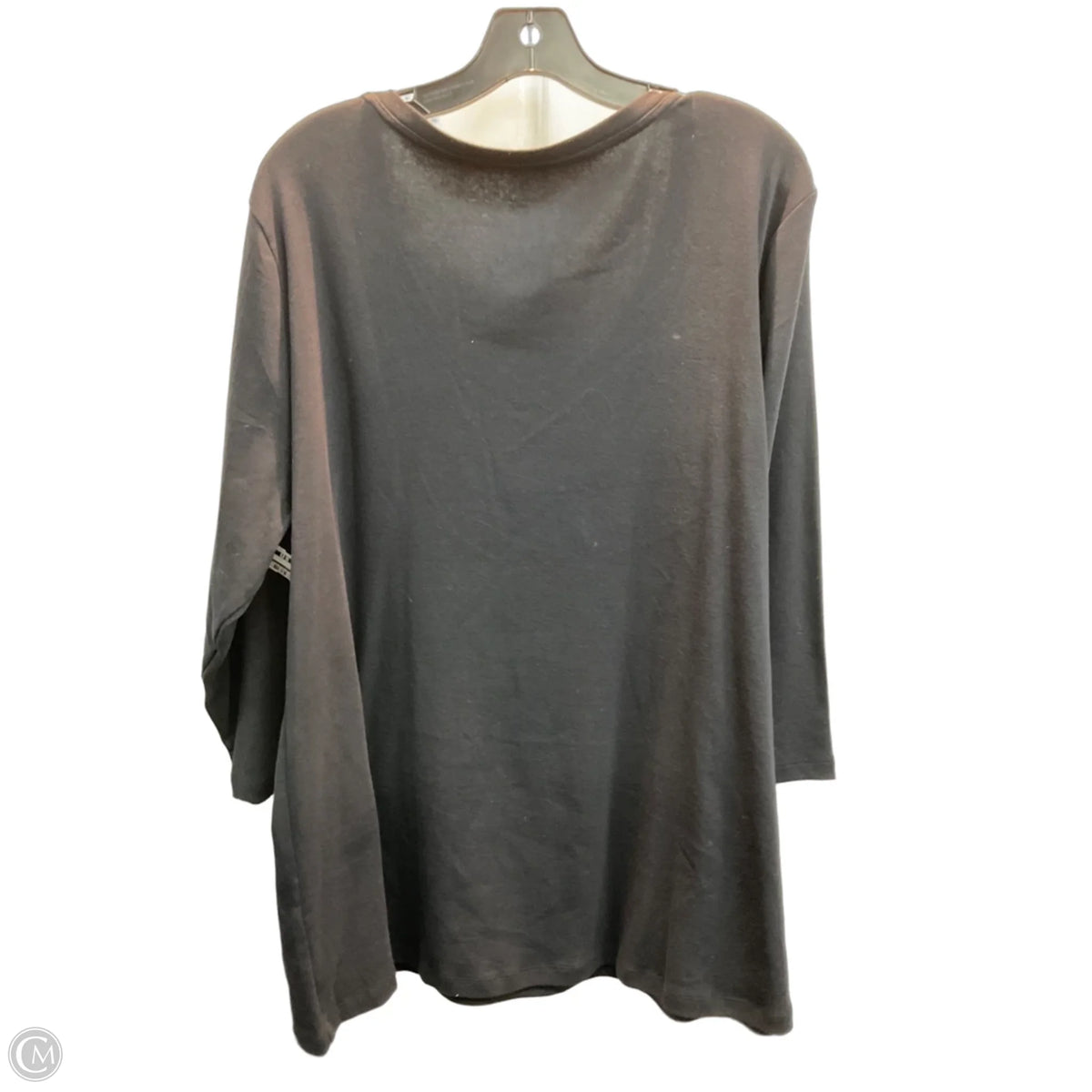 Top Long Sleeve Basic By St Johns Bay In Black, Size: 2x