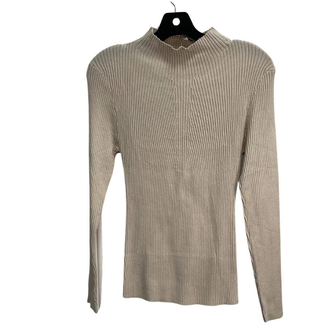 Sweater By Clothes Mentor In Tan, Size: L