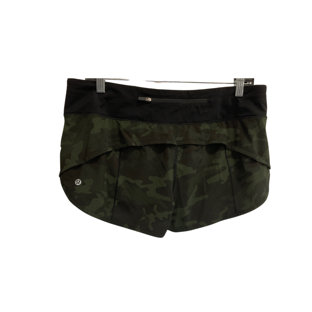 Athletic Shorts By Lululemon In Camouflage Print, Size: M