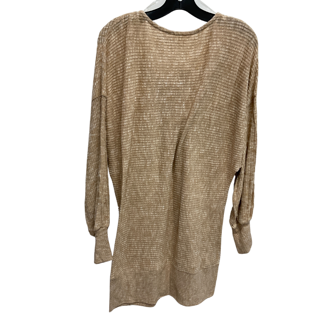 Sweater By Bke In Tan, Size: Xxl