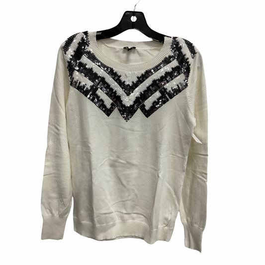 Sweater By Express In White, Size: L