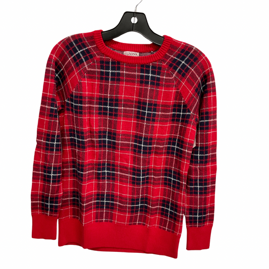 Sweater By Merona In Plaid Pattern, Size: L