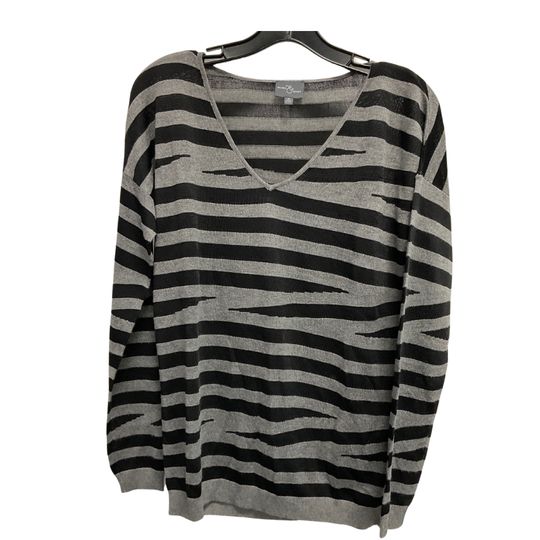 Sweater By Market & Spruce In Black & Grey, Size: M