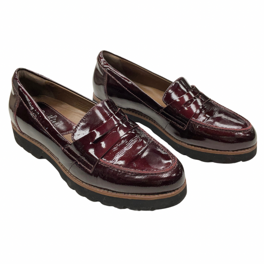 Shoes Flats By Earthies In Maroon, Size: 7