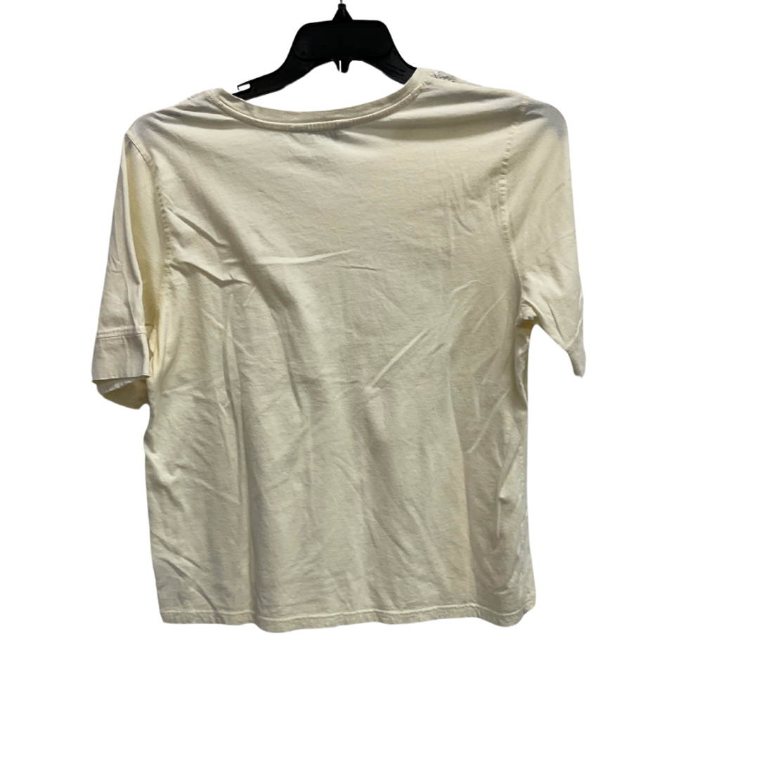 Top Short Sleeve Basic By Cj Banks In White, Size: Xl