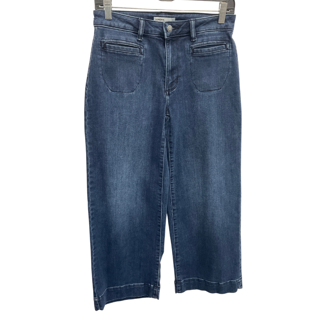 Jeans Cropped By Sonoma In Blue, Size: 4