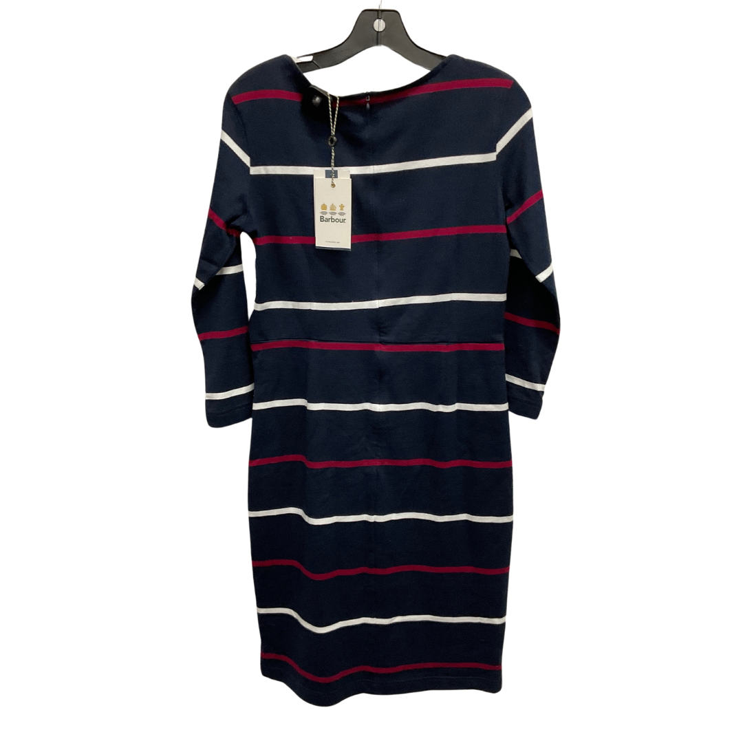 Dress Casual Midi By Barbour In Navy, Size: S