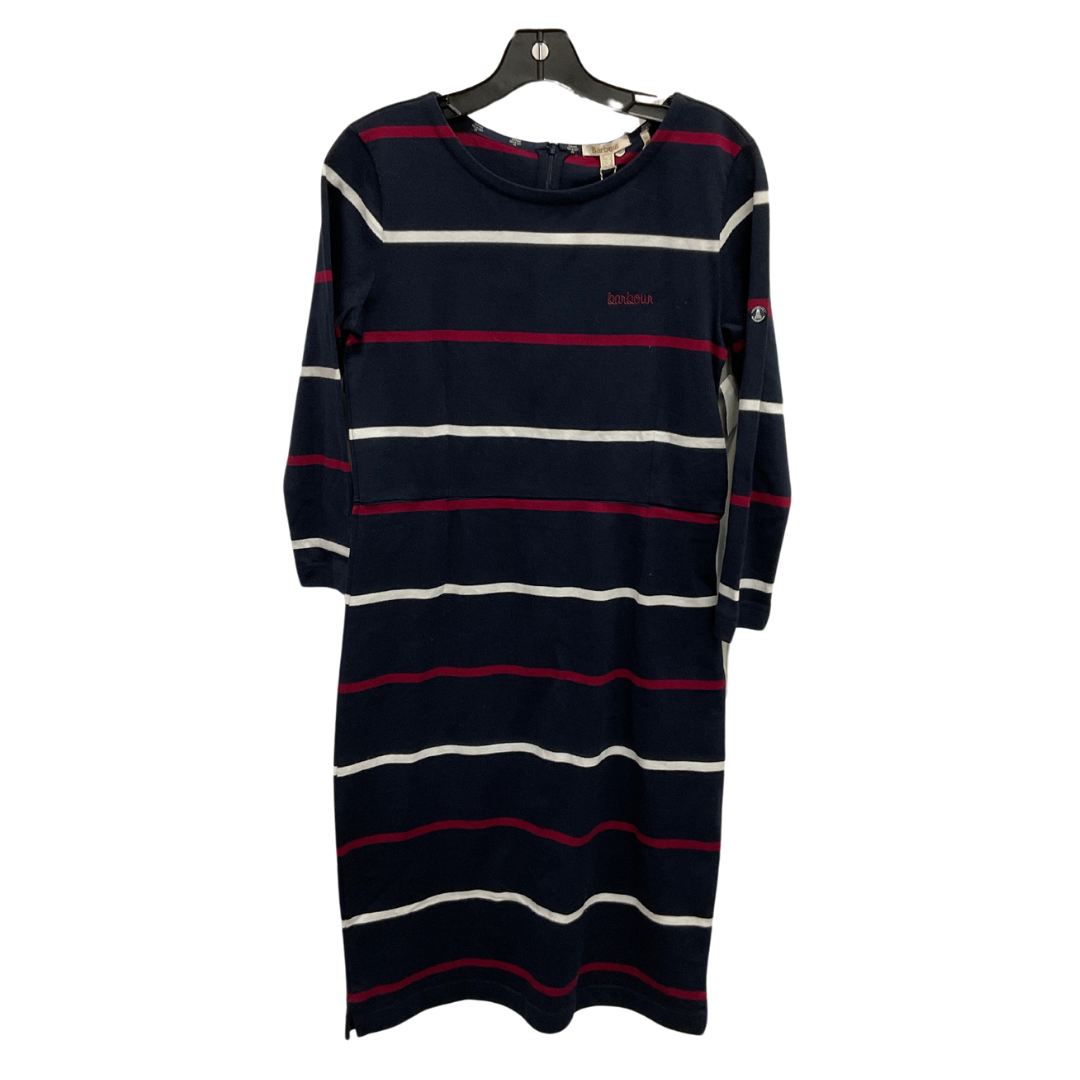 Dress Casual Midi By Barbour In Navy, Size: S