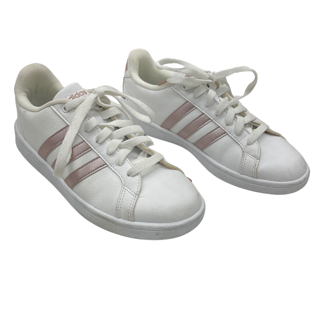 Shoes Sneakers By Adidas In Pink & White, Size: 8