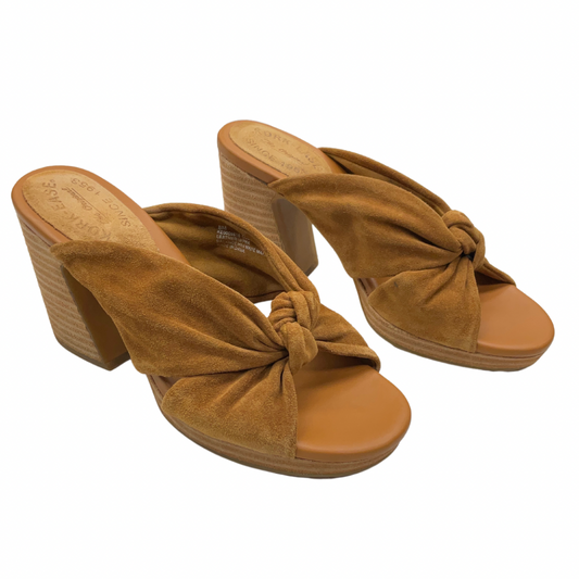 Sandals Heels Block By Kork Ease In Brown, Size: 8