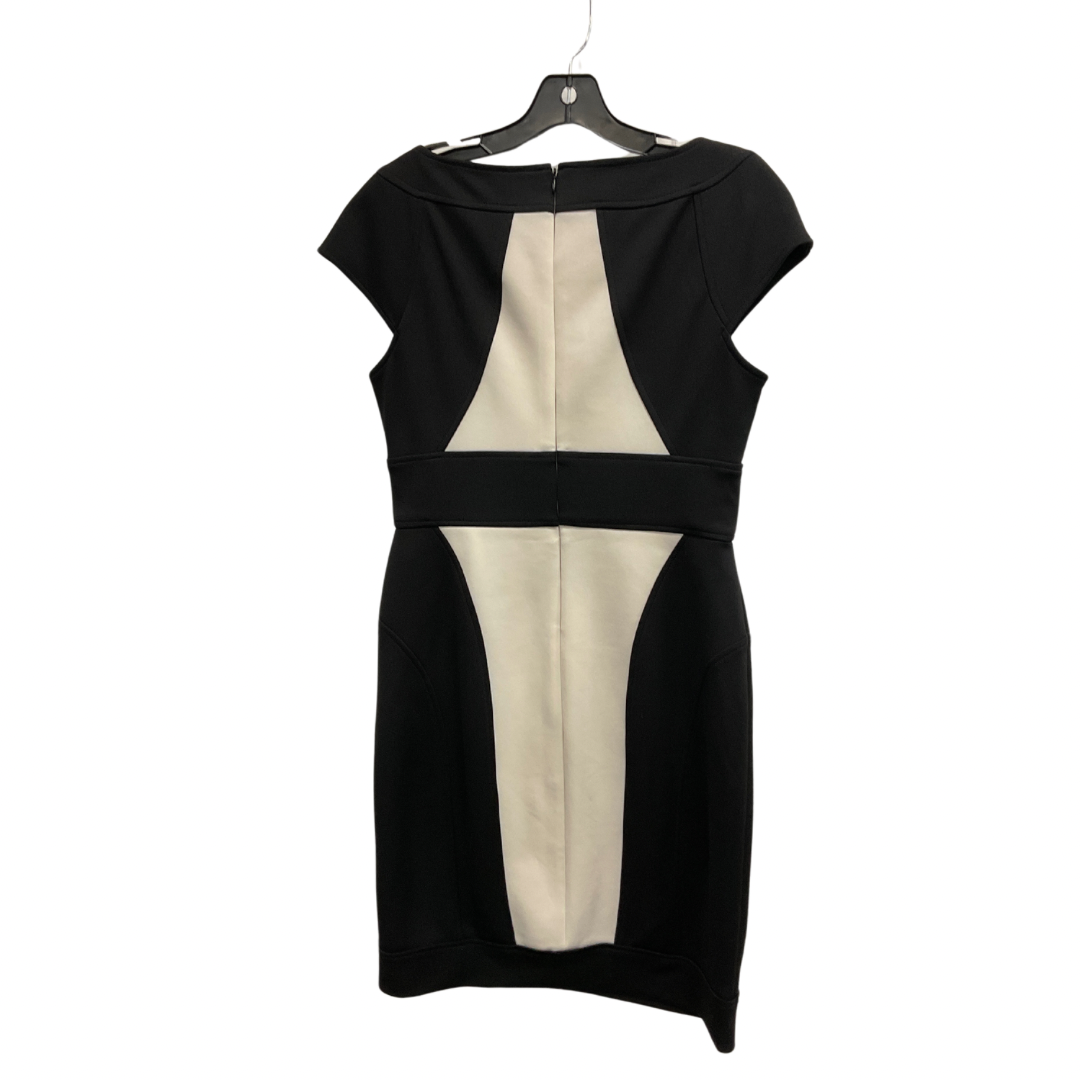 Dress Work By Maggy London In Black & White, Size: L