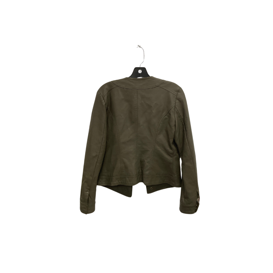 Jacket Moto By Kut In Green, Size: M