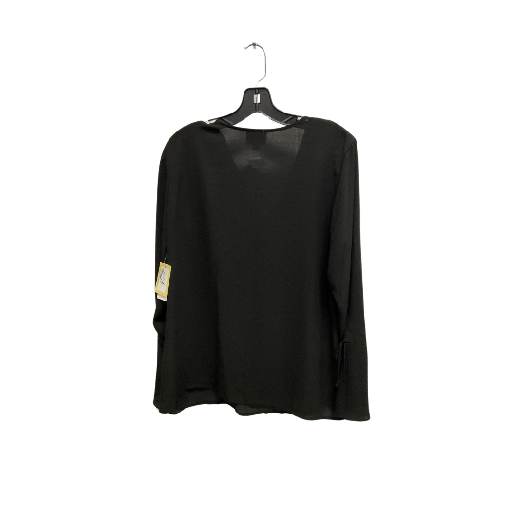 Top Long Sleeve By Eci In Black, Size: L