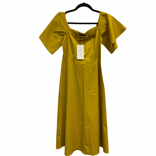 Dress Casual Short By Zara Women In Yellow, Size: S