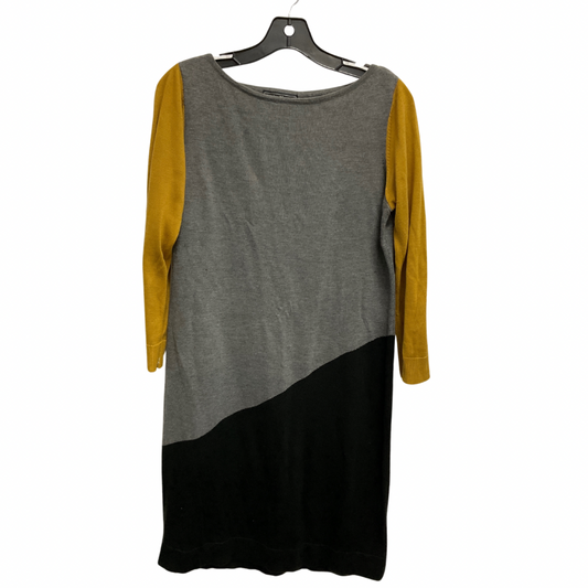 Dress Sweater By Jessica Howard In Black & Gold, Size: L