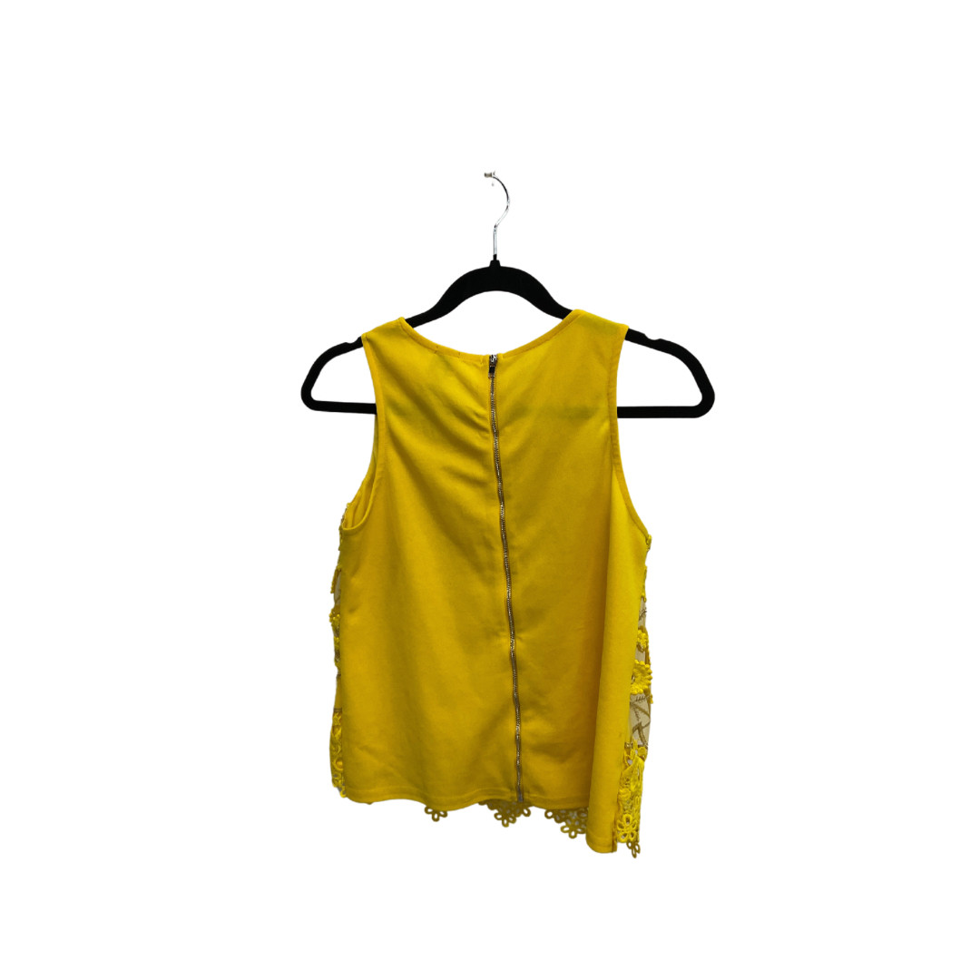 Top Sleeveless By Clothes Mentor In Yellow, Size: L