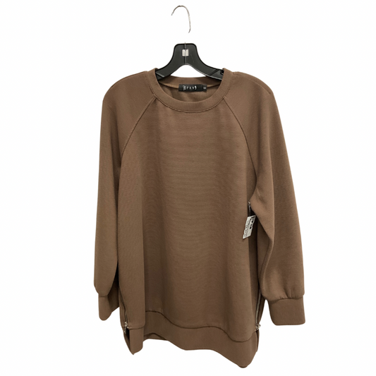 Sweatshirt Crewneck By Clothes Mentor In Brown, Size: S