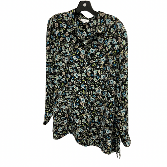 Top Long Sleeve By J. Jill In Floral Print, Size: M