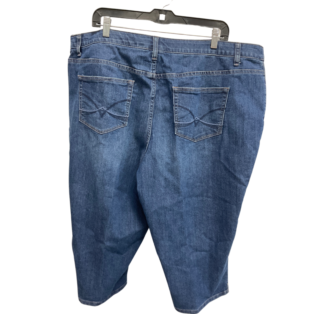 Jeans Cropped By Cj Banks In Blue, Size: 22