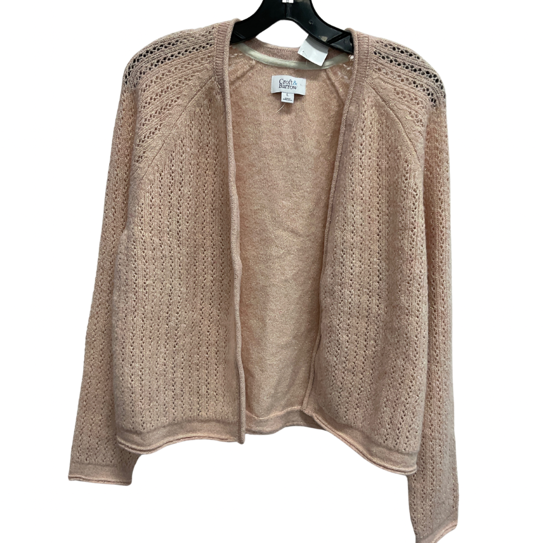 Sweater By Croft And Barrow In Pink, Size: L