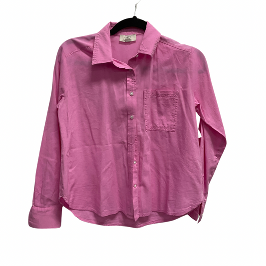 Top Long Sleeve By Loft In Pink, Size: Xxsp