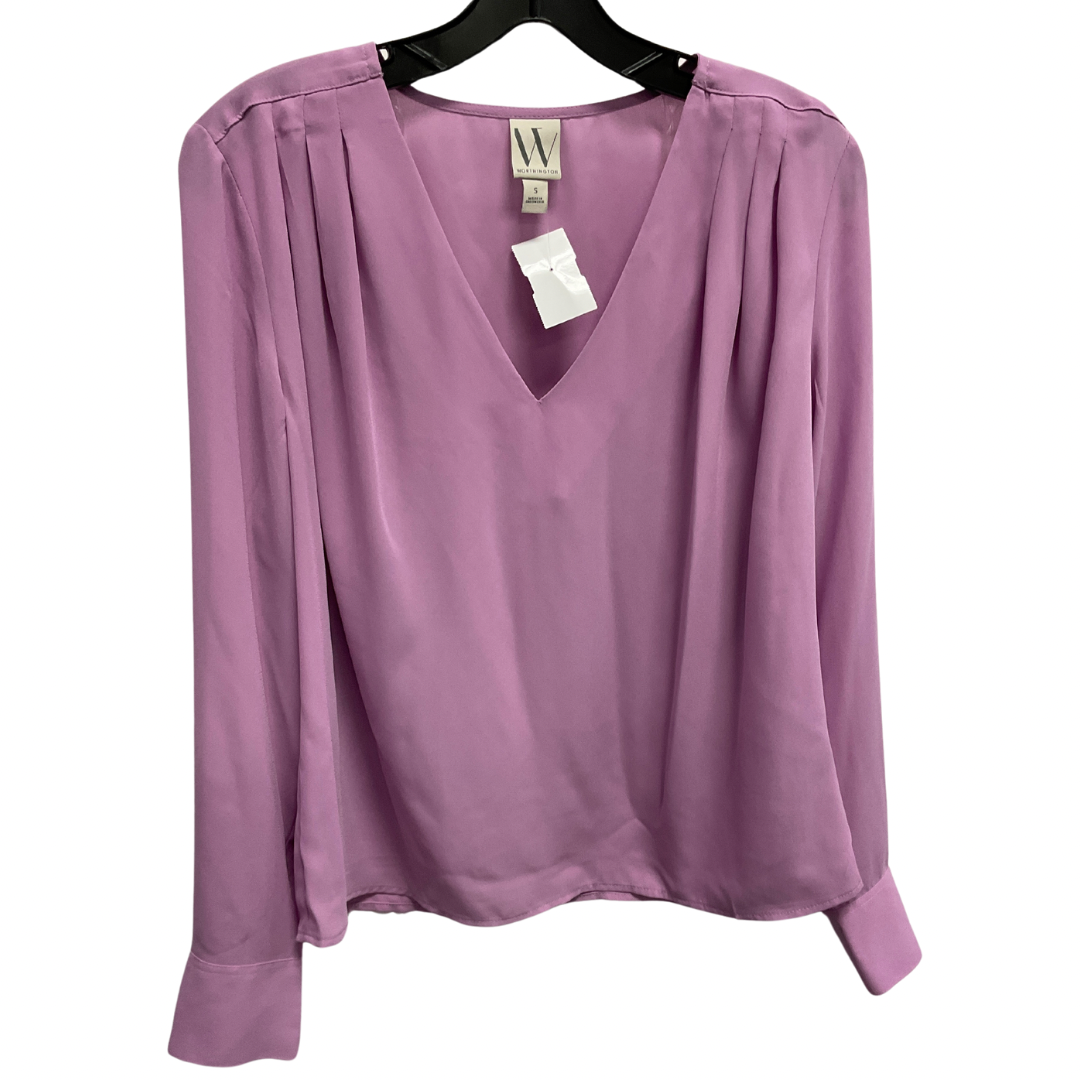 Top Long Sleeve By Worthington In Purple, Size: S