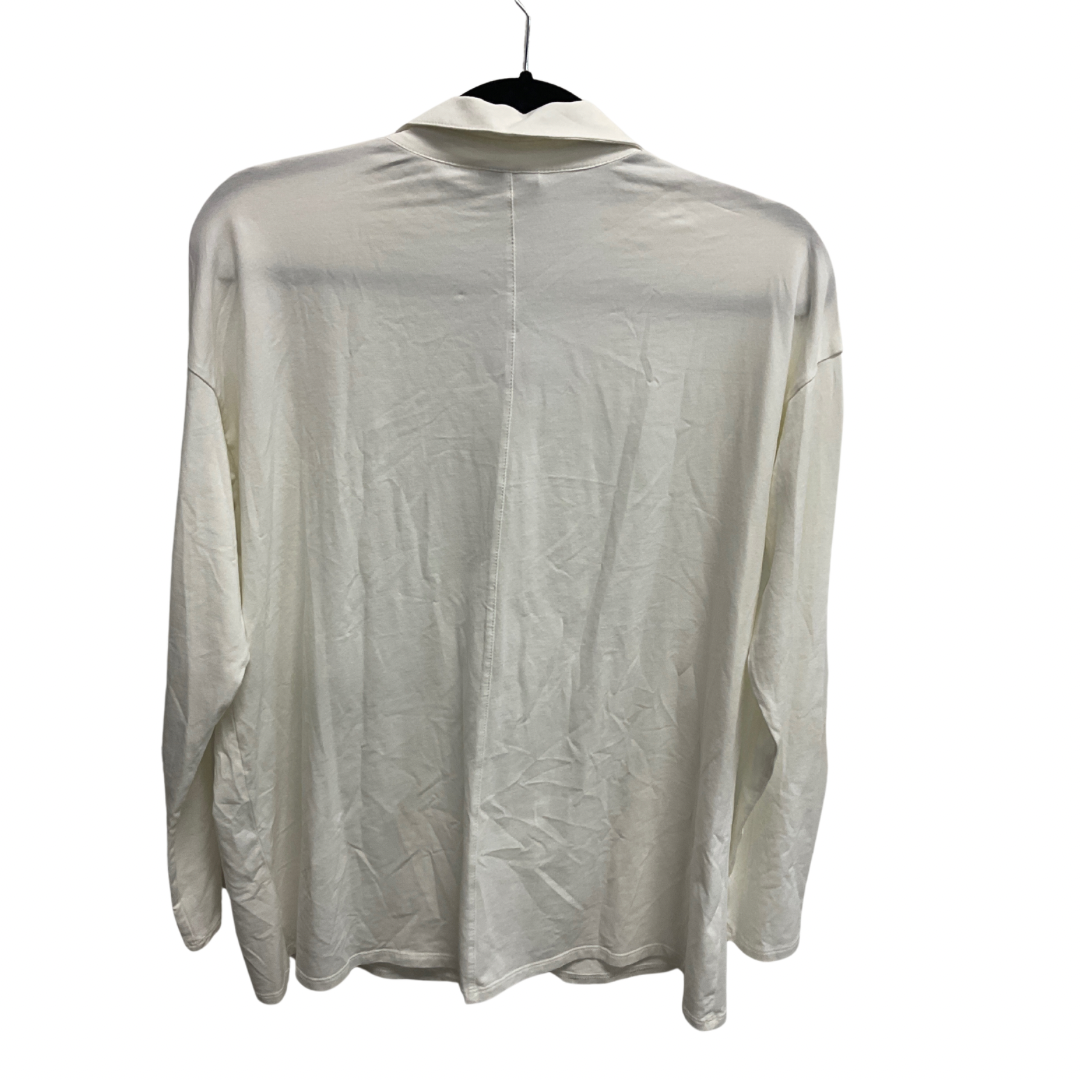 Top Long Sleeve Basic By J. Jill In White, Size: M