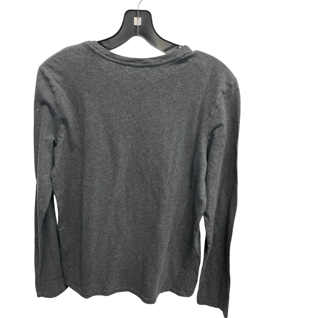 Top Long Sleeve Basic By Ralph Lauren In Grey, Size: L