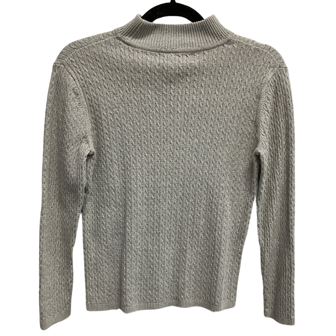 Sweater By Karen Scott In Grey, Size: Mp