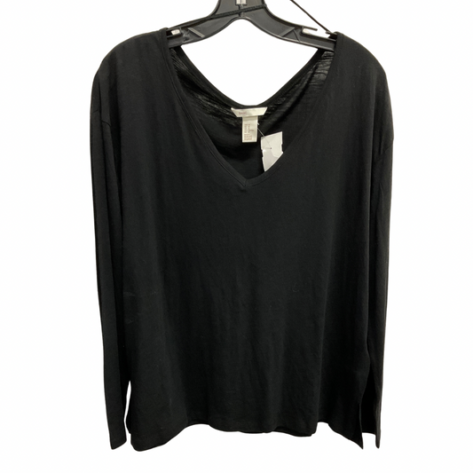 Top Long Sleeve Basic By H&m In Black, Size: M