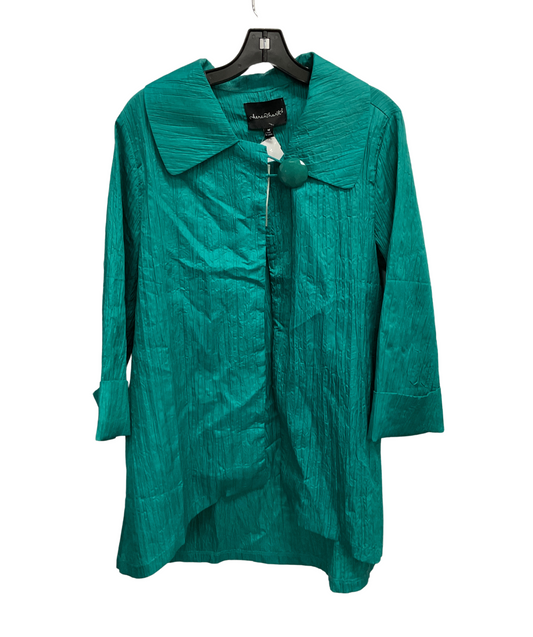 Cardigan By Clothes Mentor In Green, Size: M