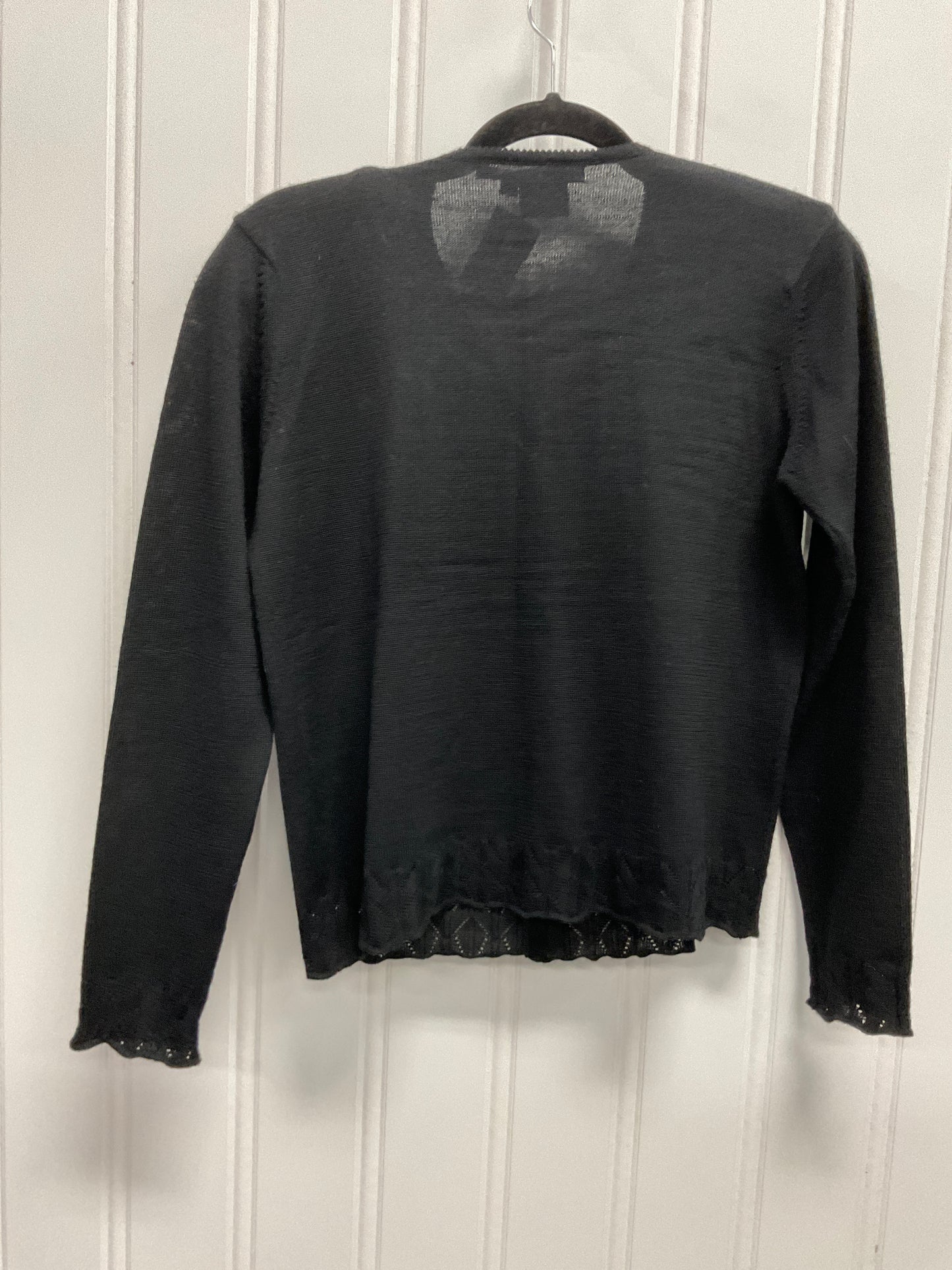 Sweater Cardigan By Clothes Mentor In Black, Size: S