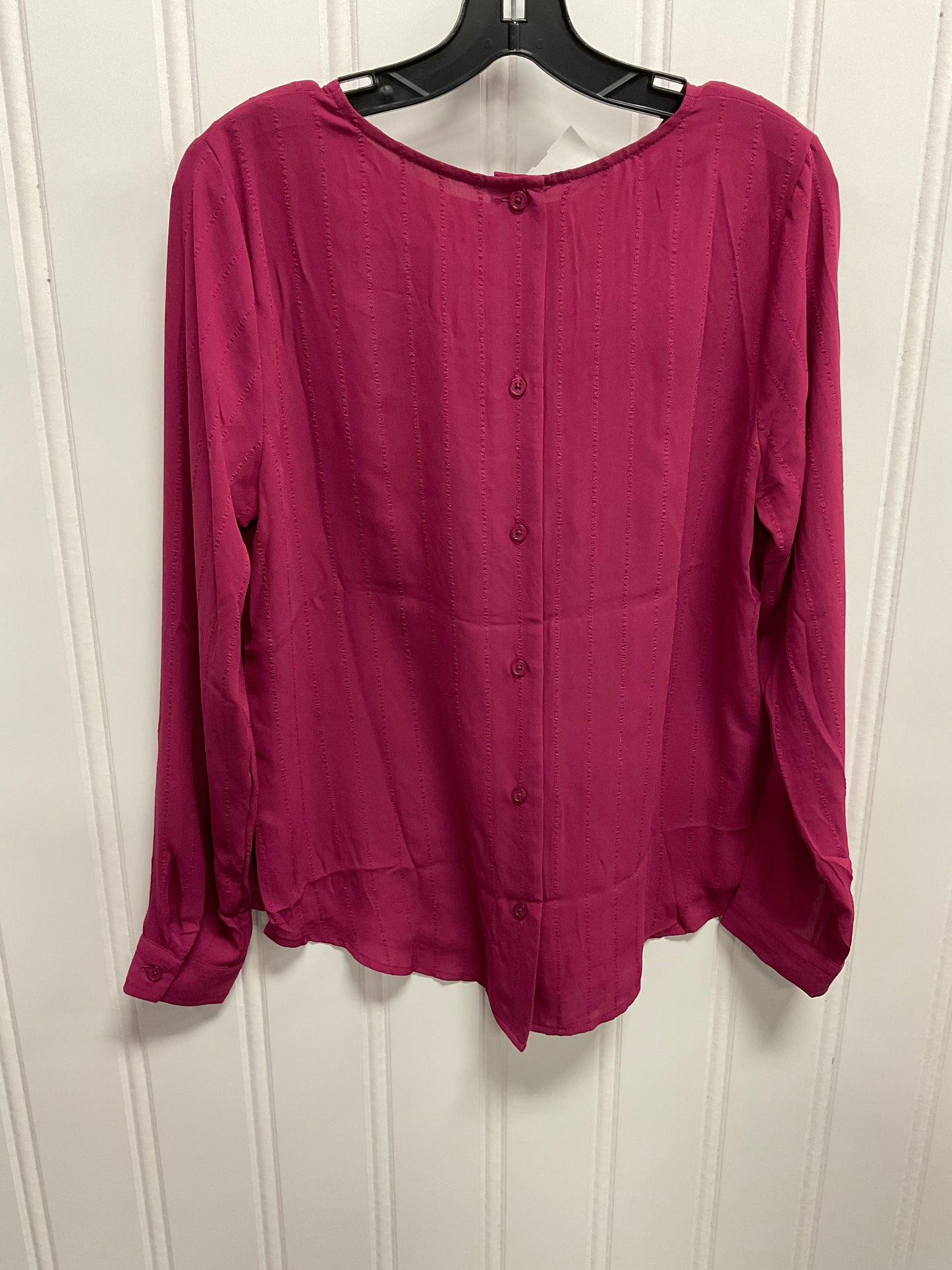 Top Long Sleeve By Maurices In Pink, Size: M