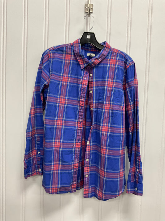 Top Long Sleeve By L.l. Bean In Plaid Pattern, Size: Xl