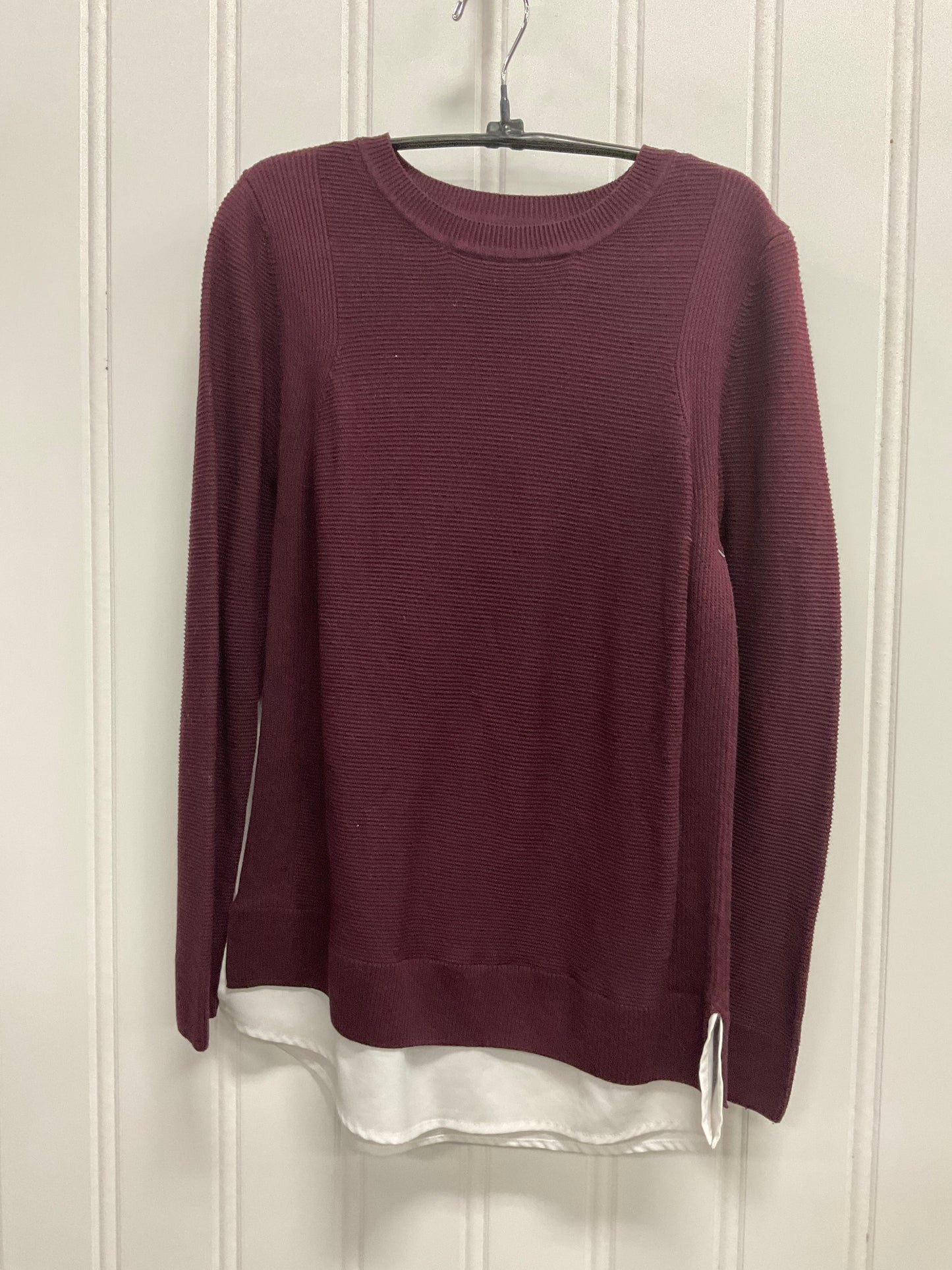 Sweater By Hilary Radley In Maroon, Size: S