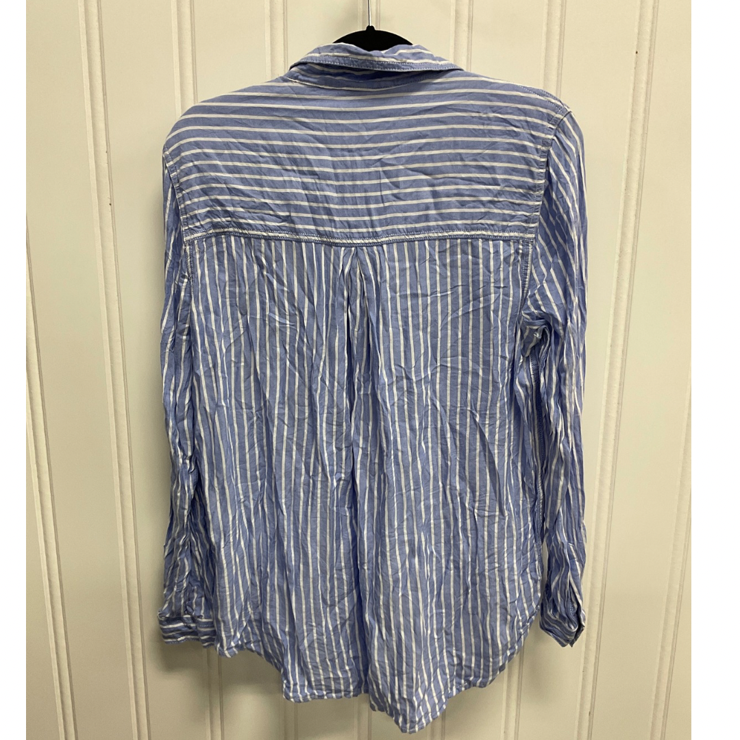 Top Long Sleeve By Beachlunchlounge In Striped Pattern, Size: L