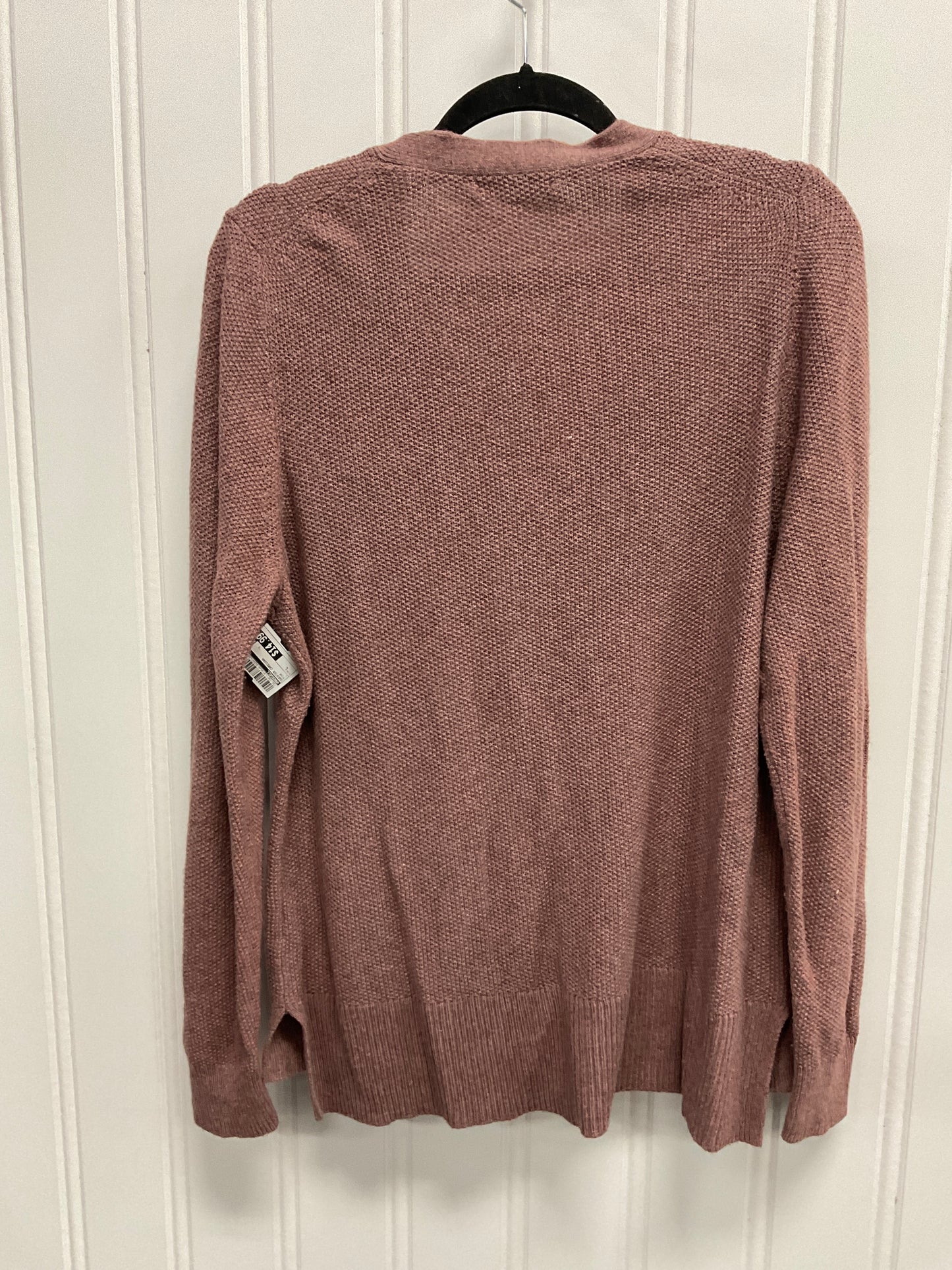 Sweater Cardigan By Madewell In Pink, Size: L