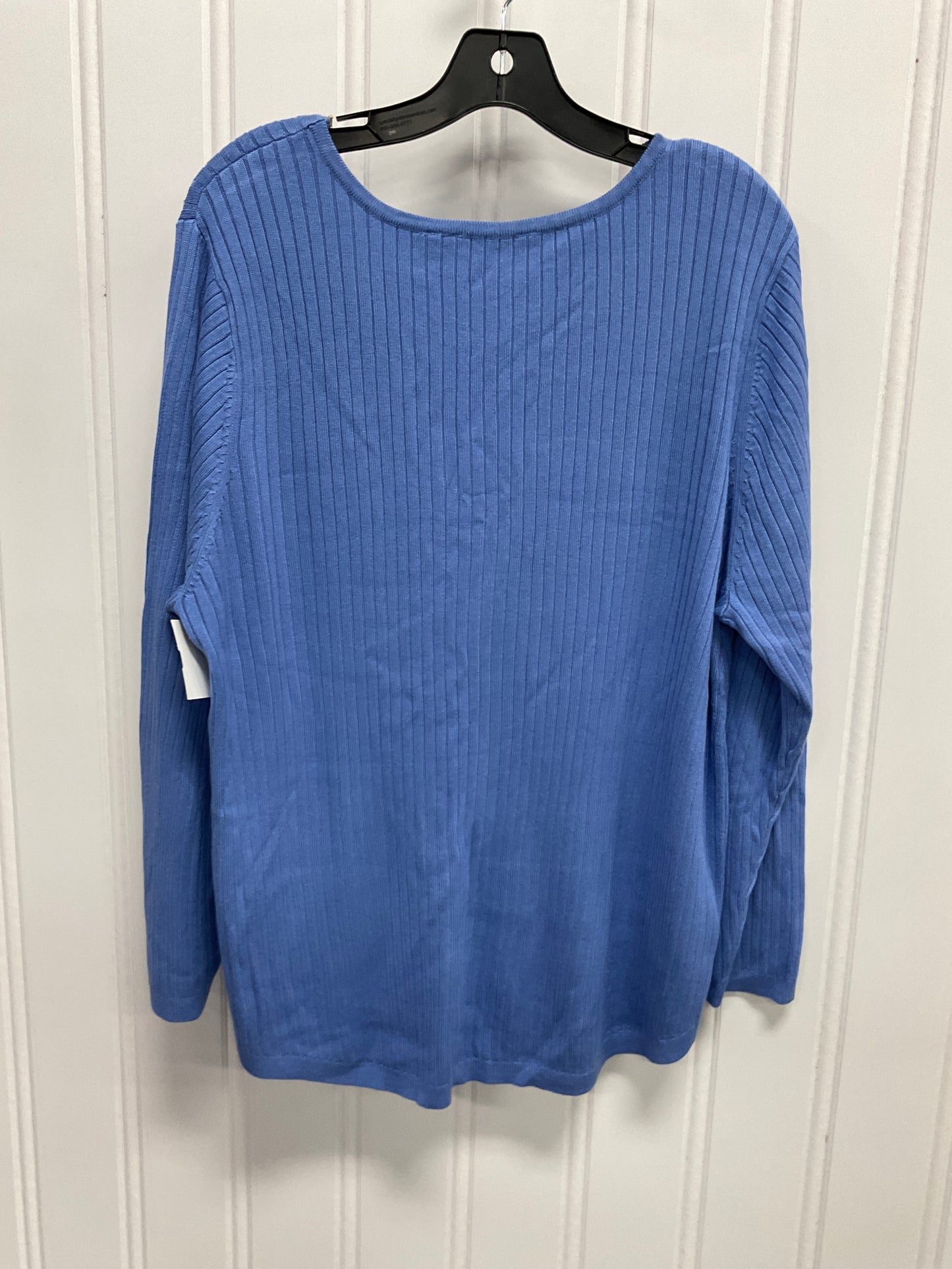 Top Long Sleeve By Soft Surroundings In Blue, Size: 1x