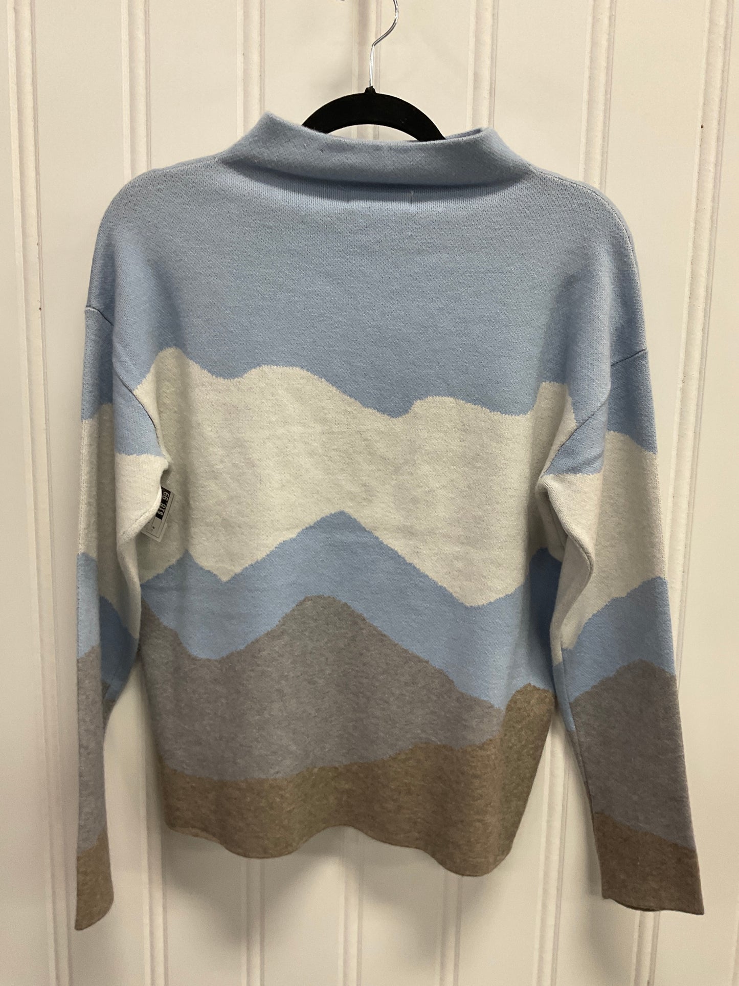 Sweater By Rachel Zoe In Blue & White, Size: M