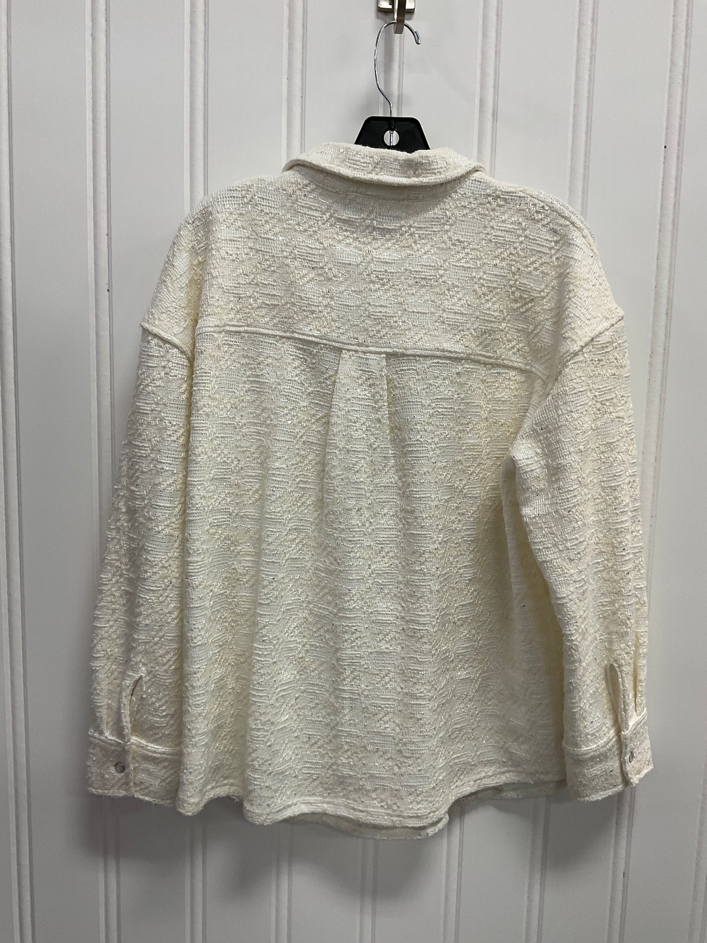 Top Long Sleeve By Rachel Zoe In White, Size: L