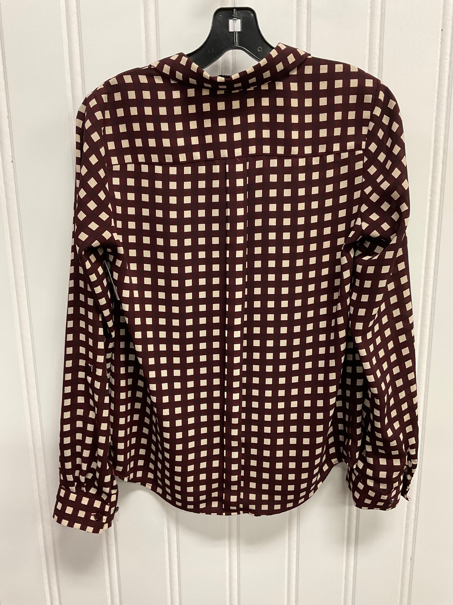 Top Long Sleeve By Limited In Maroon, Size: Xs