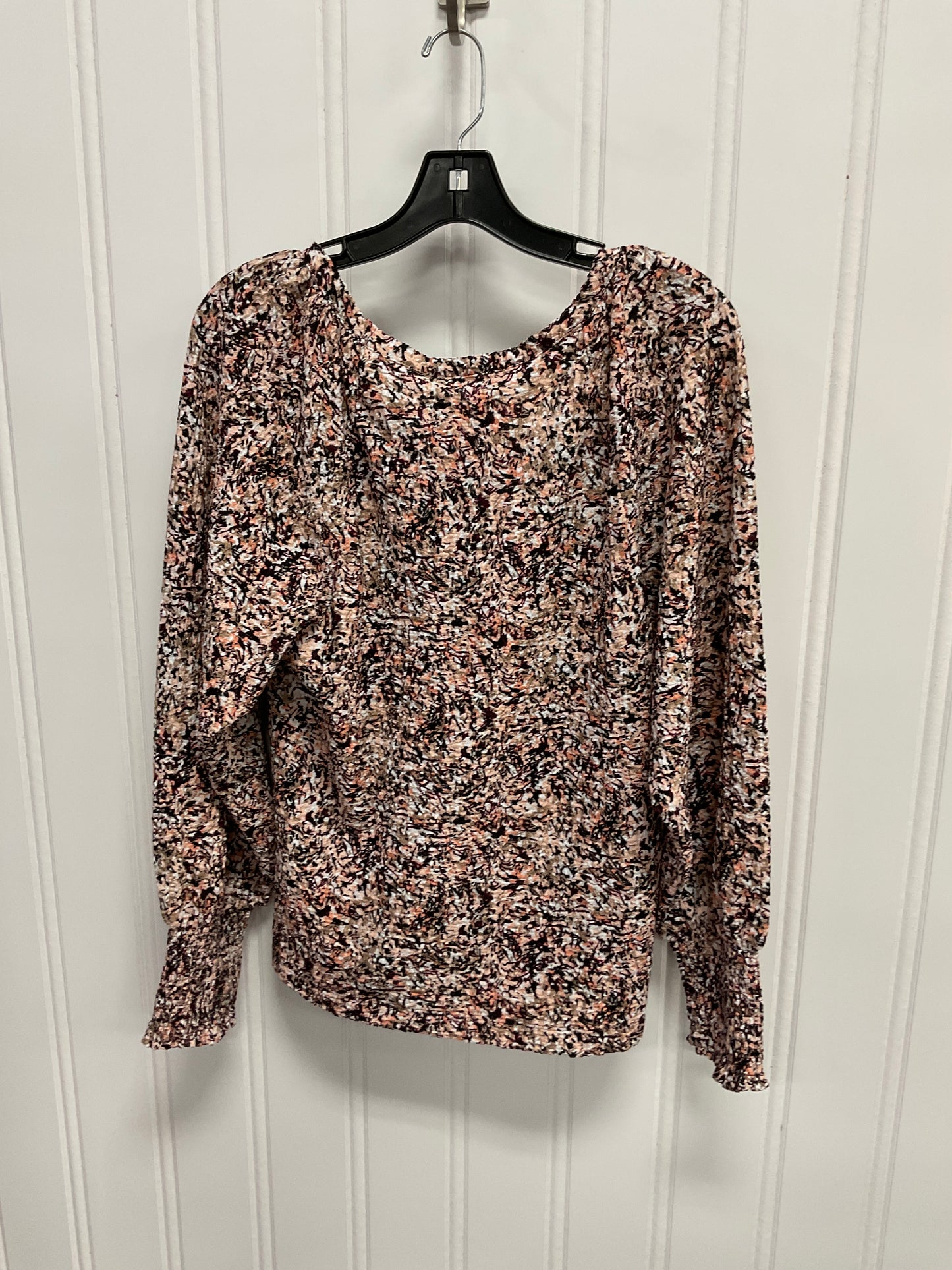 Top Long Sleeve By Loft In Multi-colored, Size: M