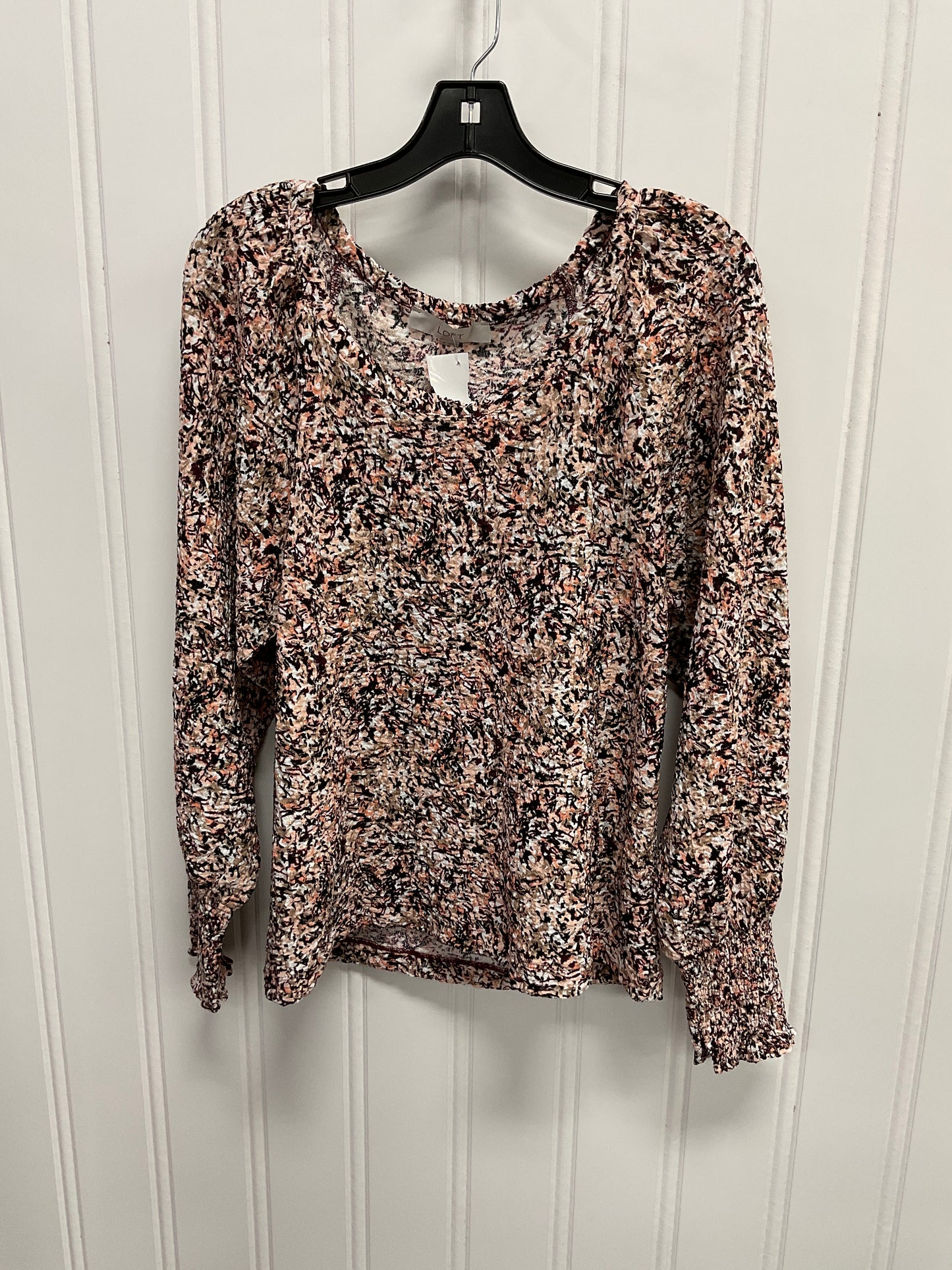 Top Long Sleeve By Loft In Multi-colored, Size: M