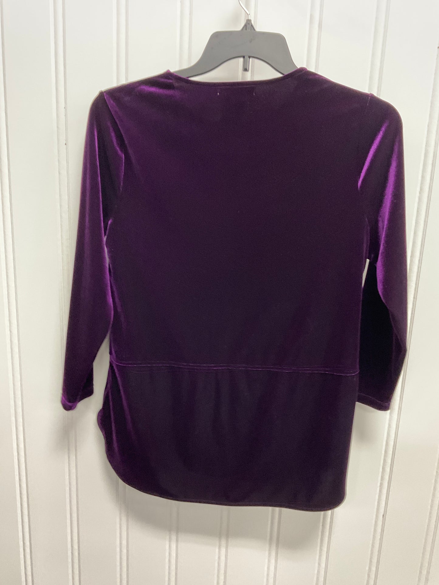 Top Long Sleeve By Ralph Lauren In Purple, Size: L